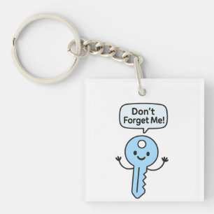 Porte-clefs Porte - clé mignon - "Ne m’oublie pas !" Dessin