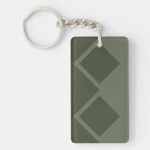 Porte-clefs Porte - clé moderne Moss Green Diamond - Personnal