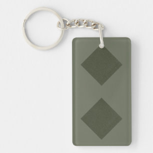 Porte-clefs Porte - clé Motif double diamant Moss Green person