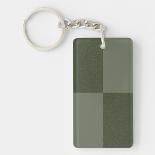 Porte-clefs Porte - clé Motif Moss Green Check - Personnalisab