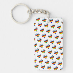 Porte-clefs Porte - clé Motif Rainbow Heart