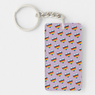 Porte-clefs Porte - clé Motif Rainbow Heart