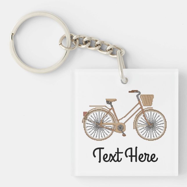 Porte-clefs Porte - clé Nom personnalisé du vélo (Devant)