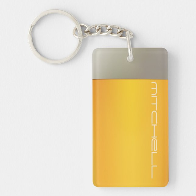 Porte-clefs Porte - clé nommé fait sur commande de BIÈRE (Devant)