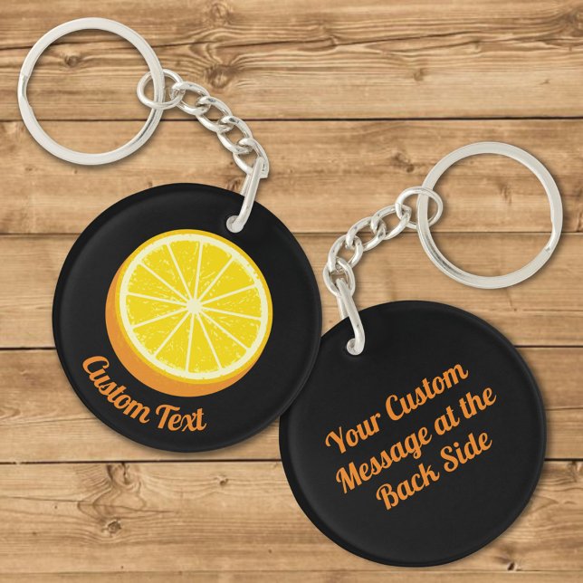 Porte-clefs Porte - clé orange à moitié (Créateur téléchargé)