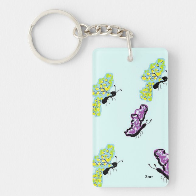 Porte-clefs Porte - clé /Papillons (Devant)