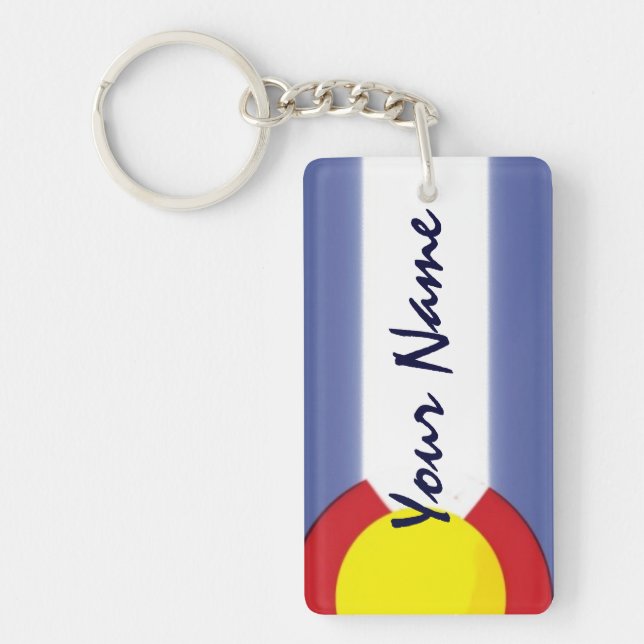 Porte-clefs Porte - clé personnalisable de souvenir de drapeau (Devant)