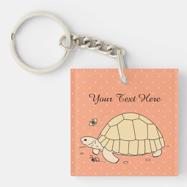 Porte-clefs Porte - clé personnalisable de tortue de soc (Devant)