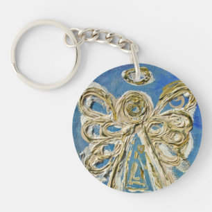 Porte-clefs Porte - clé personnalisé Blue Guardian Angel