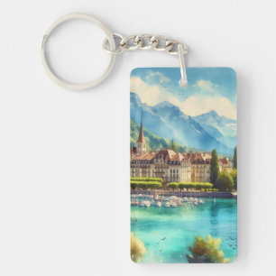 Porte-clefs Porte - clé personnalisé du lac Léman