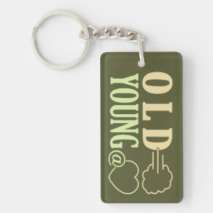 Porte-clefs Porte - clé personnalisé Old Fart