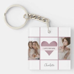 Porte-clefs Porte - clé personnalisé pour maman - I Love You D