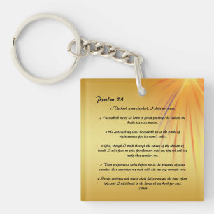 Porte-clefs Porte - clé personnalisé Psalm 23