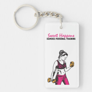 Porte-clefs Porte - clé personnel de haltérophile de femme