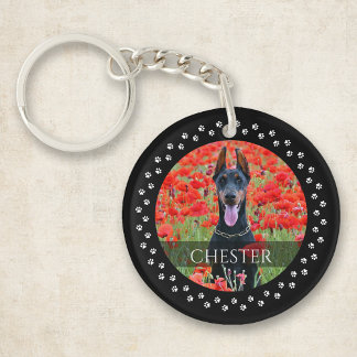 Porte-clefs Porte - clé photo de chien - Gardien de chien pers