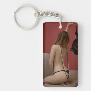 Porte-clefs  Porte - clé photo de modèle de lingerie haut