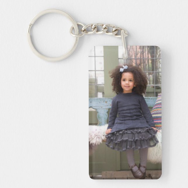 Porte-clefs porte - clé photo en acrylique personnalisable (Devant)