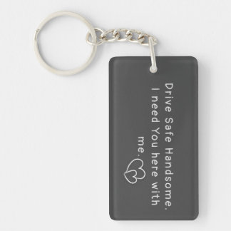 Porte-clefs Porte - clé photo personnalisé Gris sécuritaire po