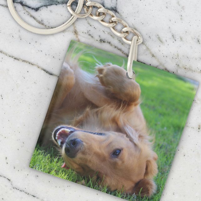 Porte-clefs Porte - clé photo personnalisé pour animaux de com (Créateur téléchargé)