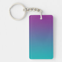 Porte - clé : POURPRE ET TEAL OMBRE