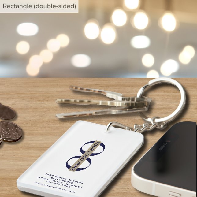 Porte-clefs Porte - clé promotionnel simple avec logo (Créateur téléchargé)