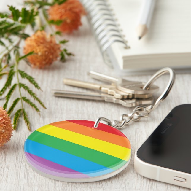 Porte-clefs porte - clé "Rainbow Pride" (Devant Droit)