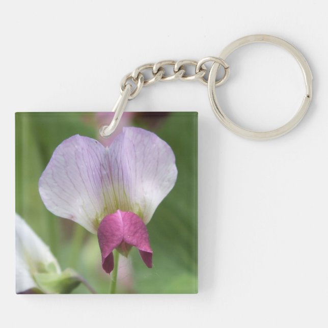 Porte-clefs Porte - clé rose doux pois (Dos)