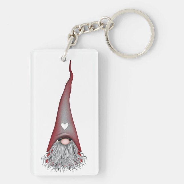 Porte-clefs Porte - clé scandinave de Gnome (Dos)