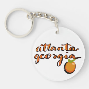 Porte-clefs porte - clé souvenir de Atlanta Painted Peach