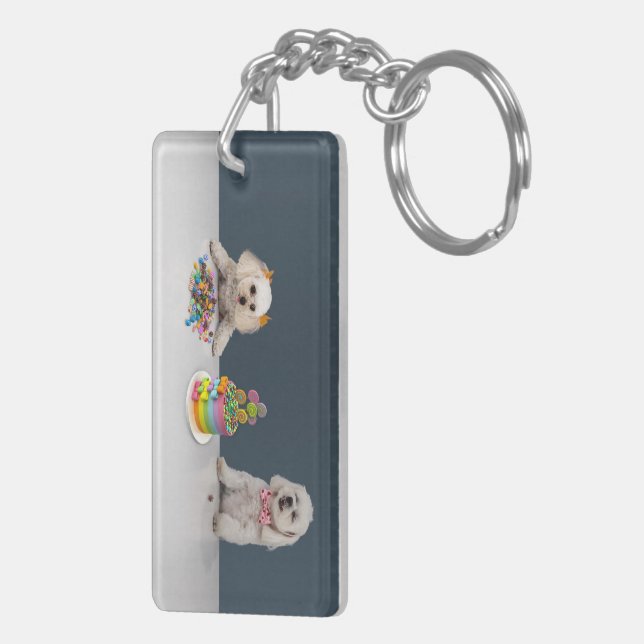 Porte-clefs Porte - clé Sweet Pups (Dos droit)