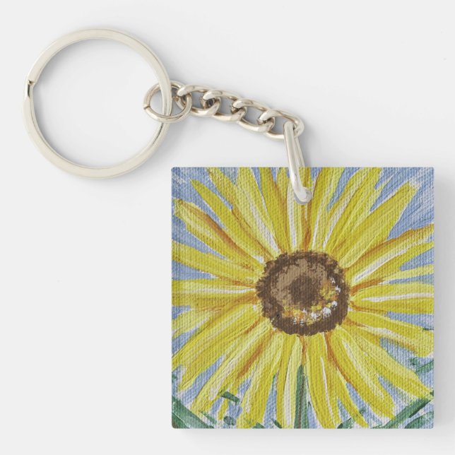 Porte-clefs Porte - clé tournesol (Devant)