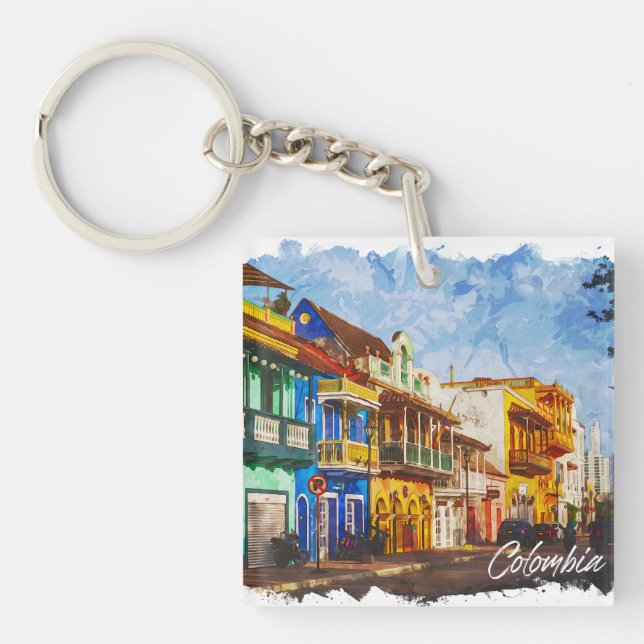 Porte-clefs Porte - clé vintage Colombie (Devant)