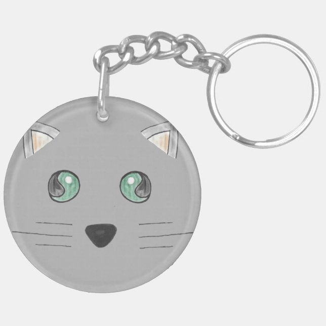 Porte-clefs Porte - clé visqueux de chat (Dos gauche)