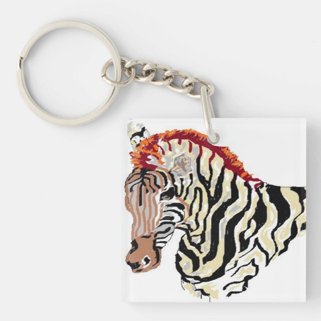 Porte-clefs Porte - clé/Zebra (Devant)