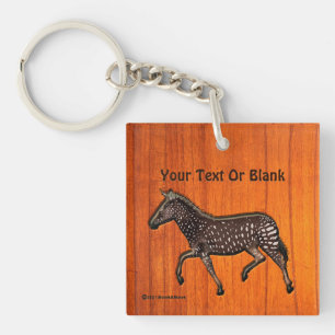Porte-clefs Porte - clé Zebra Poka sculpté