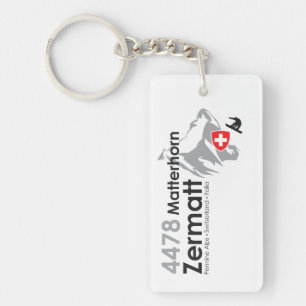 Porte-clefs Porte - clé Zermatt d'hiver