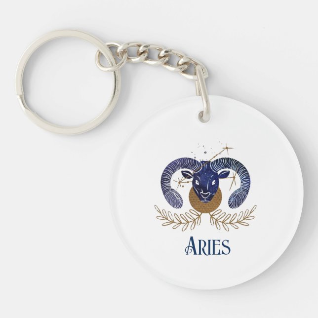 Porte-clefs Porte - clé Zodiac Aries (Devant)