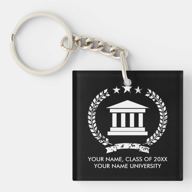 Porte-clefs Porte - clés de diplôme universitaire ou collégial (Devant)