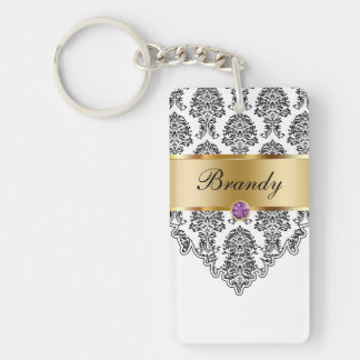 Porte-clefs Porte - clés de monogramme bilatéraux