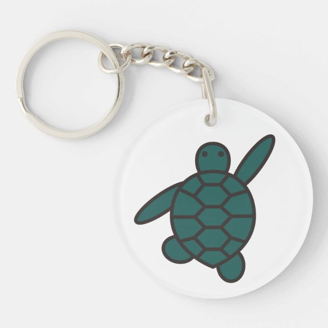 Porte-clefs Porte - clés de tortue de mer de bébé (Devant)