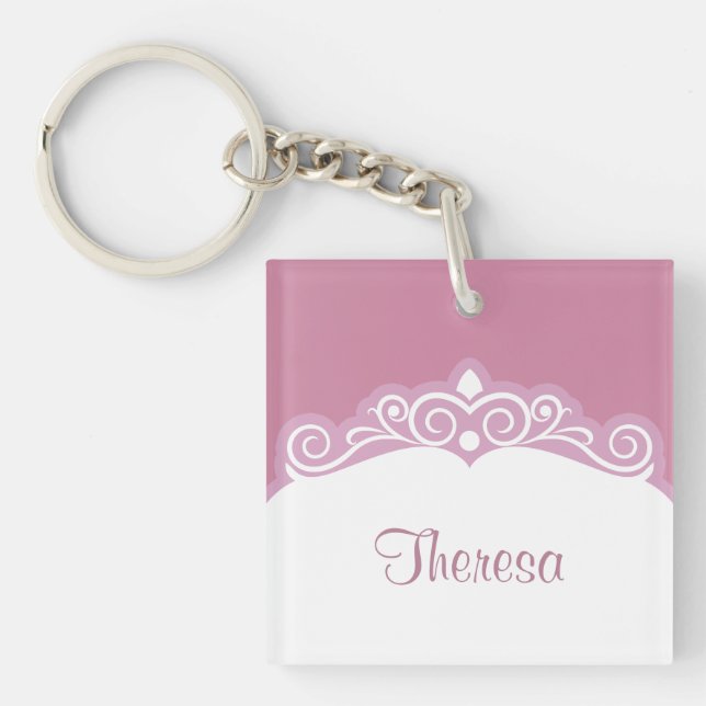 Porte-clefs Porte - clés Girly de la meilleure maman du monde (Devant)