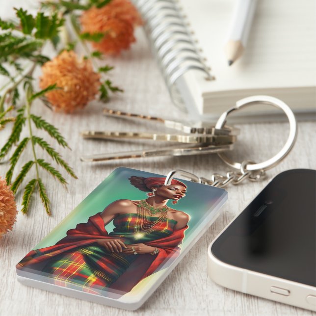 PORTE-CLEFS PORTE CLES MADRAS  (Devant droit)