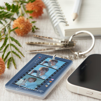 Porte-clefs Porte - clés photo et texte personnalisés