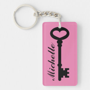 Porte-clefs Porte - clés vintages avec nom et couleur personn