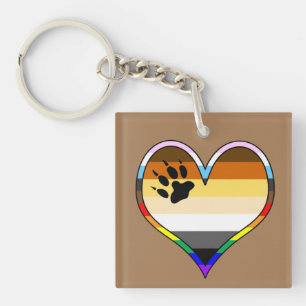 Porte-clefs Porte Pride Coeur Keychain