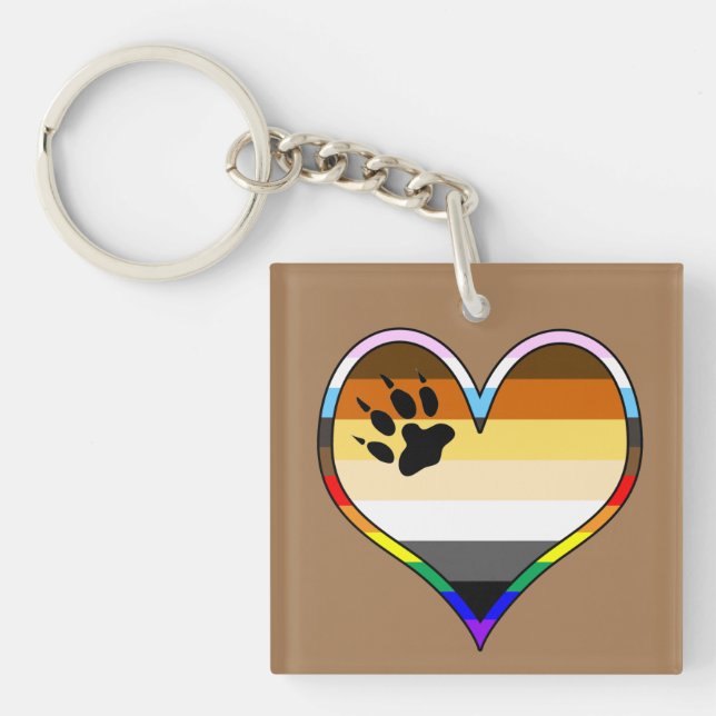 Porte-clefs Porte Pride Coeur Keychain (Devant)
