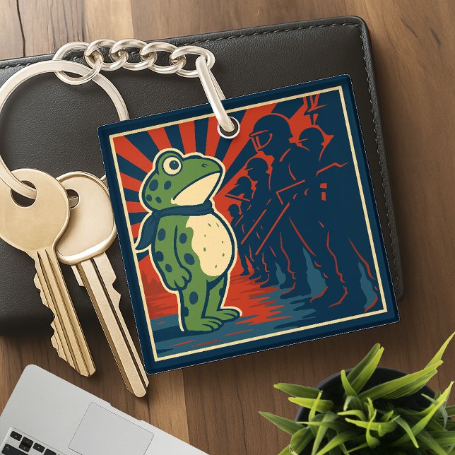 Porte-clefs Portland Frog Protest (Créateur téléchargé)