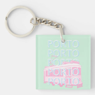 Porte-clefs Porto Travel Art, Portugal Travel Art, Pastel