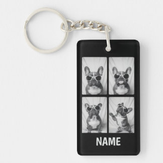 Porte-clefs Portrait Bulldog français personnalisé