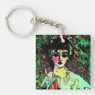 Porte-clefs Portrait de Beauté Gothique 